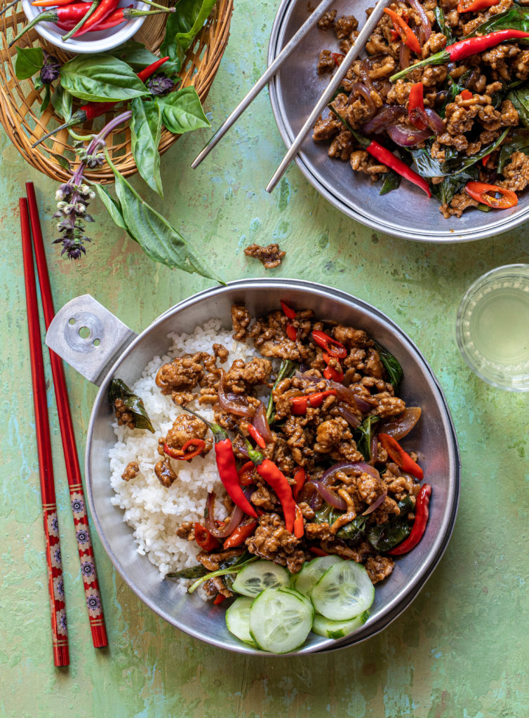 Spicy Yassa Thai Basil Chicken